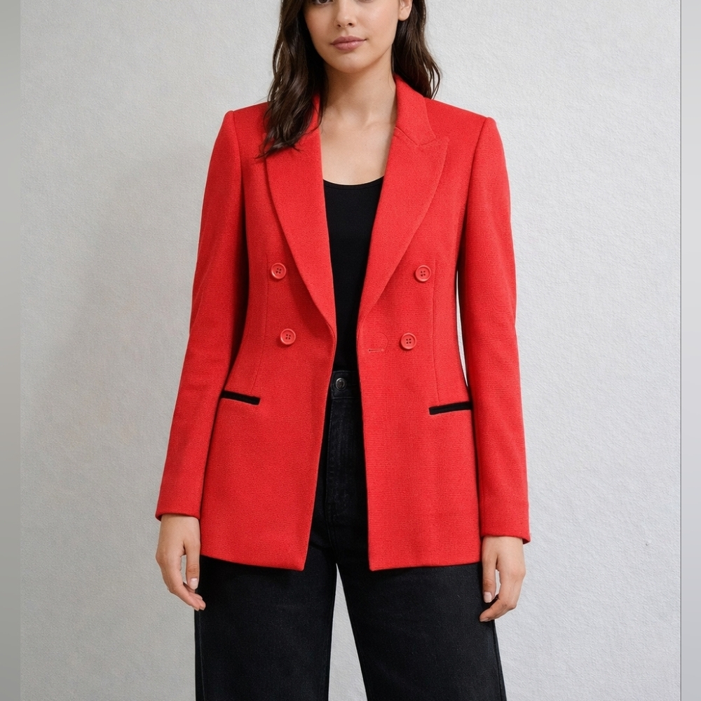 Ph5 Red Magnetic Button Double Breasted Blazer - image 4